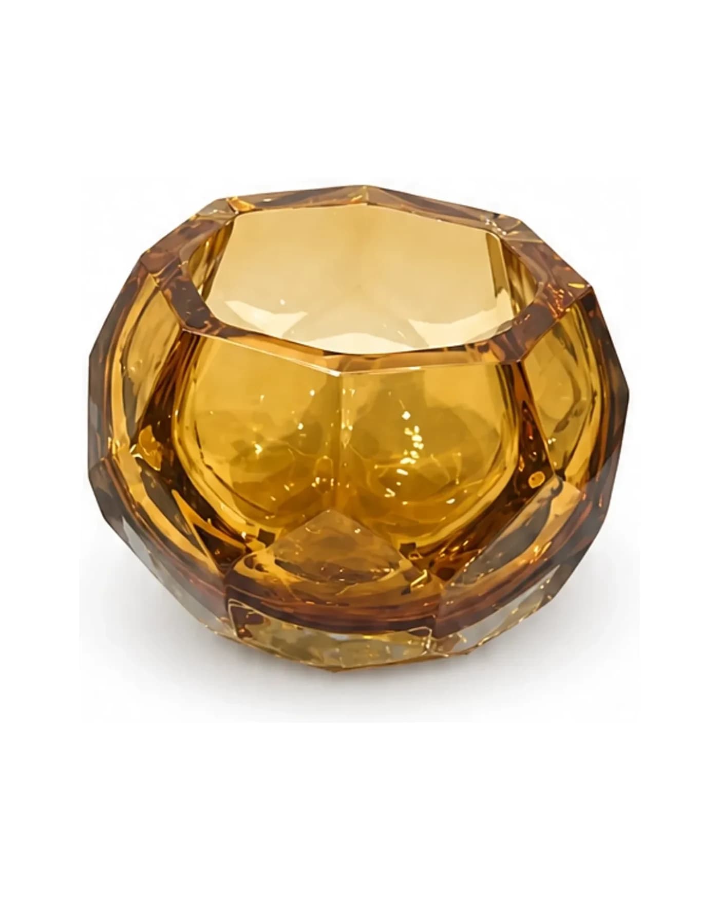 Kristal Amber Cam Kase — Küçük (13 cm)
